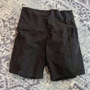 Aerie Black Bike Shorts Shorts with Pockets
